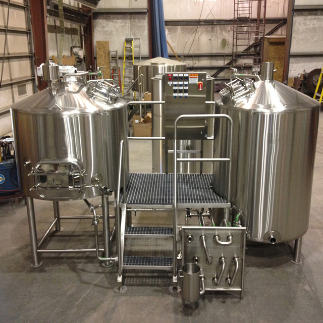 600L połączonych 2 lub 3-naczyniowych browarów do produkcji piwa Stout Brewing Plant na sprzedaż
