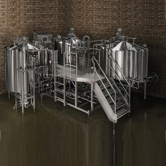 600L połączonych 2 lub 3-naczyniowych browarów do produkcji piwa Stout Brewing Plant na sprzedaż
