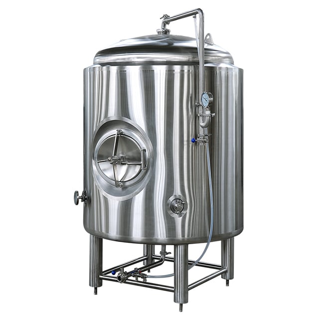Uniwersalny zbiornik piwa ze stali nierdzewnej Cylindryczny stożkowy fermentor zbiornikowy 1000L z górnym / bocznym włazem