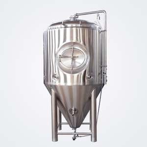 1000L Konfigurowalna boczna / górna kurtka chłodząca z włazem Izolowany stożkowy zbiornik do fermentacji piwa dostępny w sprzedaży