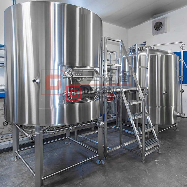1000L Zakończony izolowany stal nierdzewna Półautomatyczny komercyjny bar / osobisty browar używany system warzenia piwa