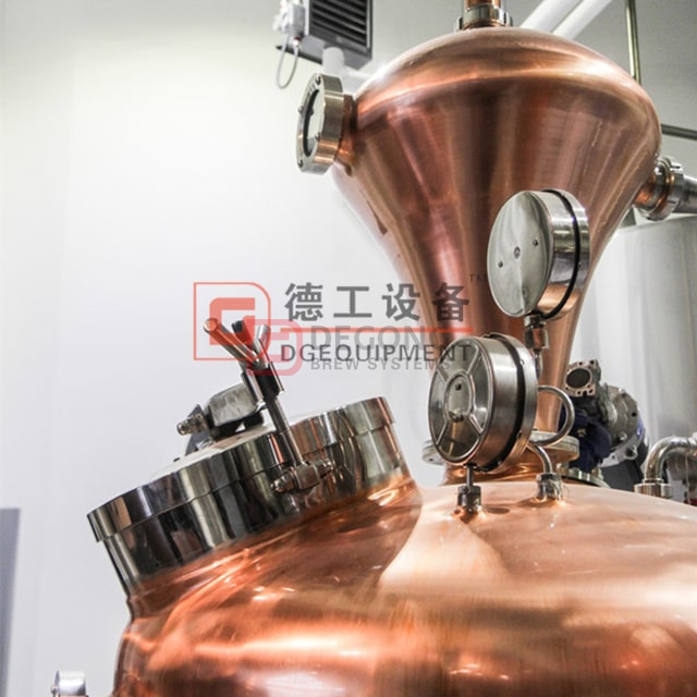 Gorzelnia destylacyjna pod klucz z czerwonej miedzi o pojemności 1000 l do wódki, ginu, whisky, brandy, rumu