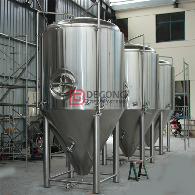 Uniwersalny zbiornik piwa ze stali nierdzewnej Cylindryczny stożkowy fermentor zbiornikowy 1000L z górnym / bocznym włazem